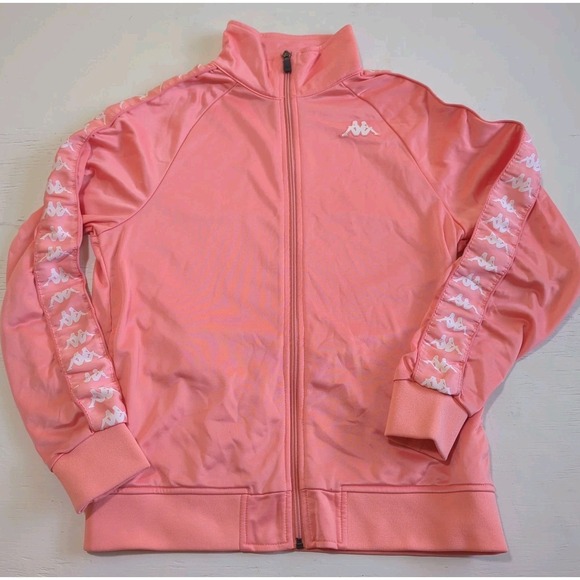 Kappa Banda Anniston Track Jacket Pink Mens Size Small - Picture 1 of 9